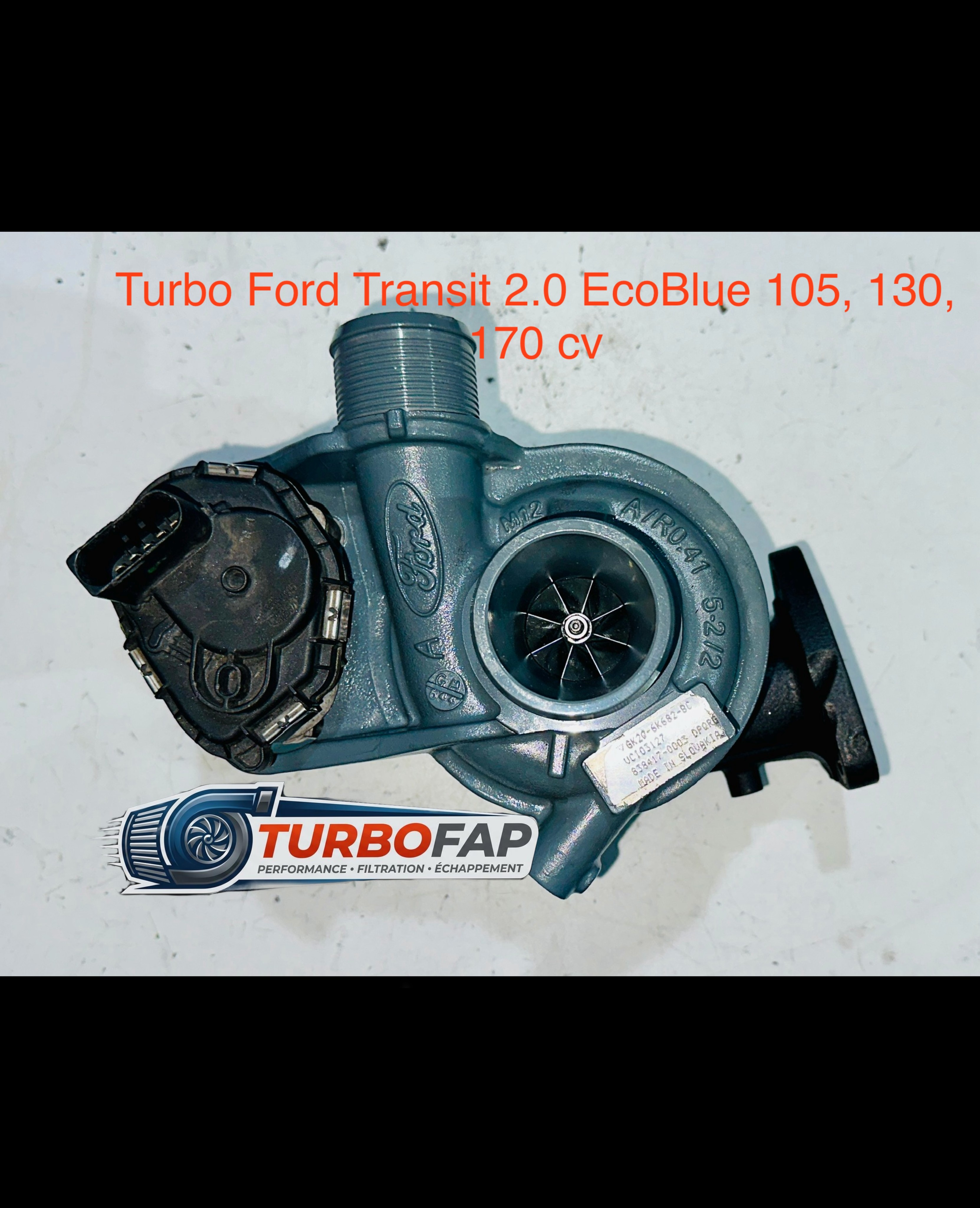 Turbo Ford Transit 2.0D Ecoblue 105, 130, 170 cv